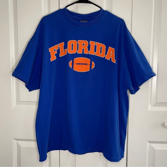 Champs Sports University Of Florida Gators Blue Tshirt Size XL Orange Logo UF - Picture 1 of 7